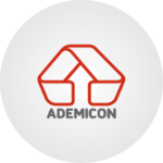 logo da empresa Ademicon, parceira Byme uniformes