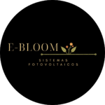 logo da empresa E-bloom, parceira Byme uniformes